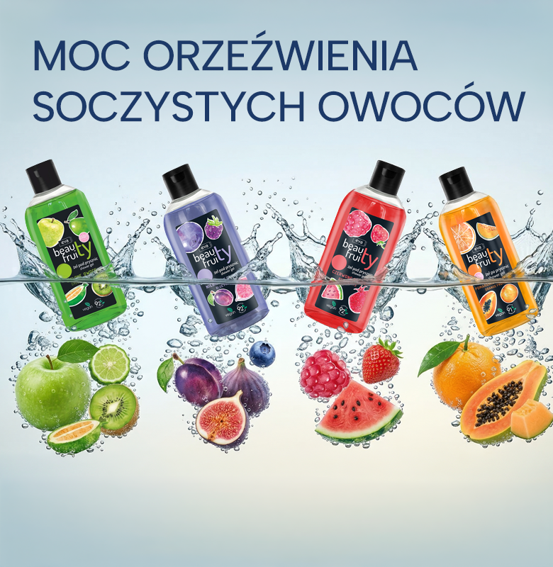 Baner mobile moc orzeźwienia soczystych owoców Beauty Fruity